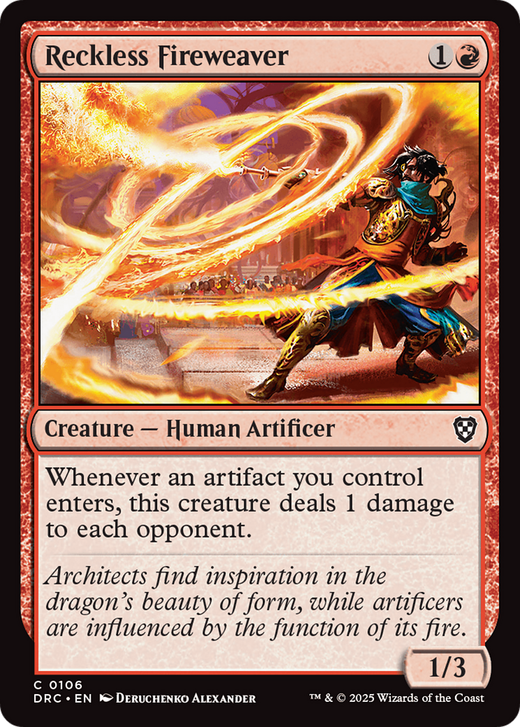 Reckless Fireweaver [Aetherdrift Commander] | D20 Games