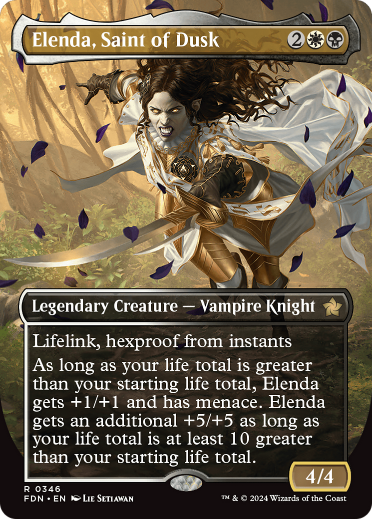 Elenda, Saint of Dusk (Borderless) [Foundations] | D20 Games