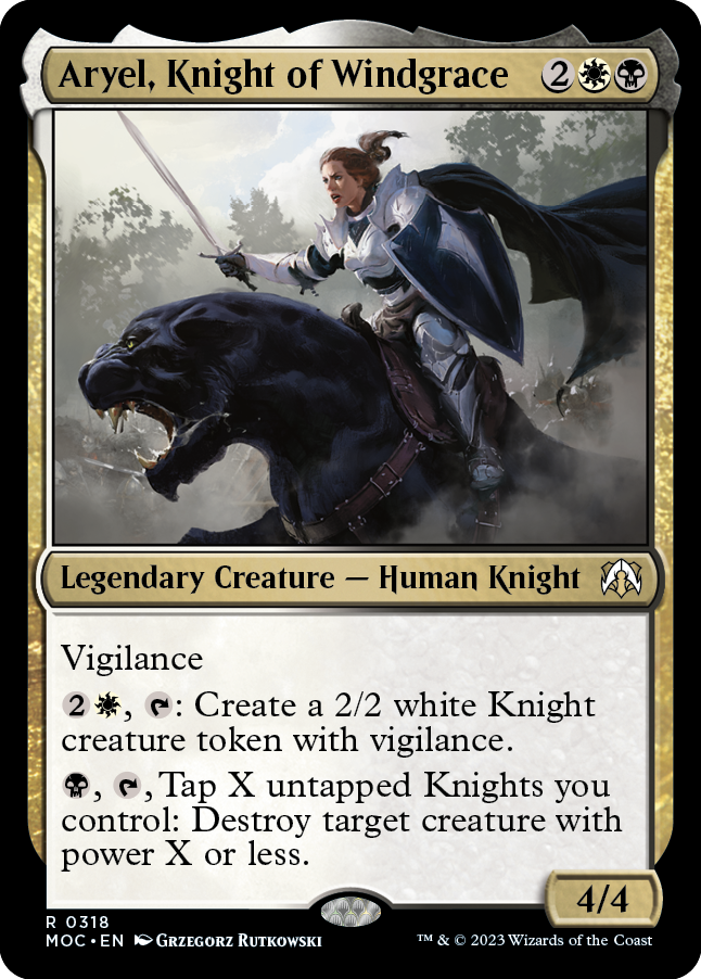 Aryel, Knight of Windgrace [March of the Machine Commander] | D20 Games