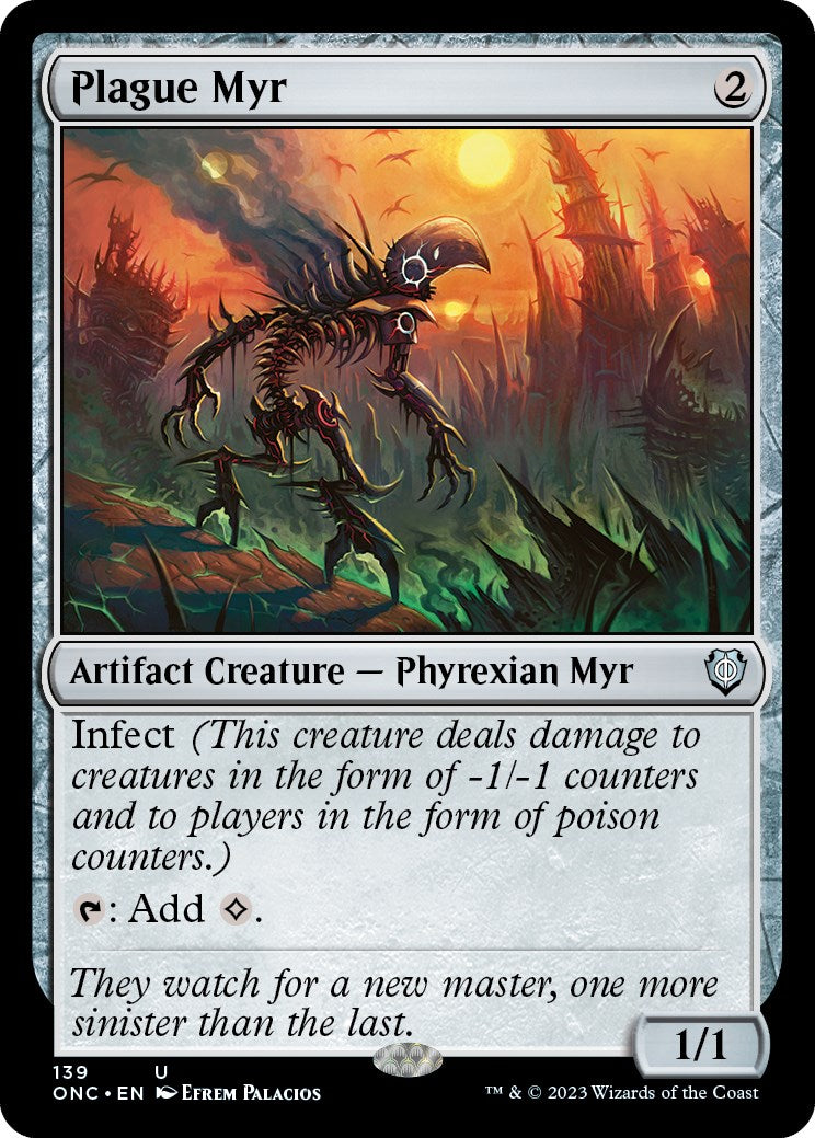 Plague Myr [Phyrexia: All Will Be One Commander] | D20 Games