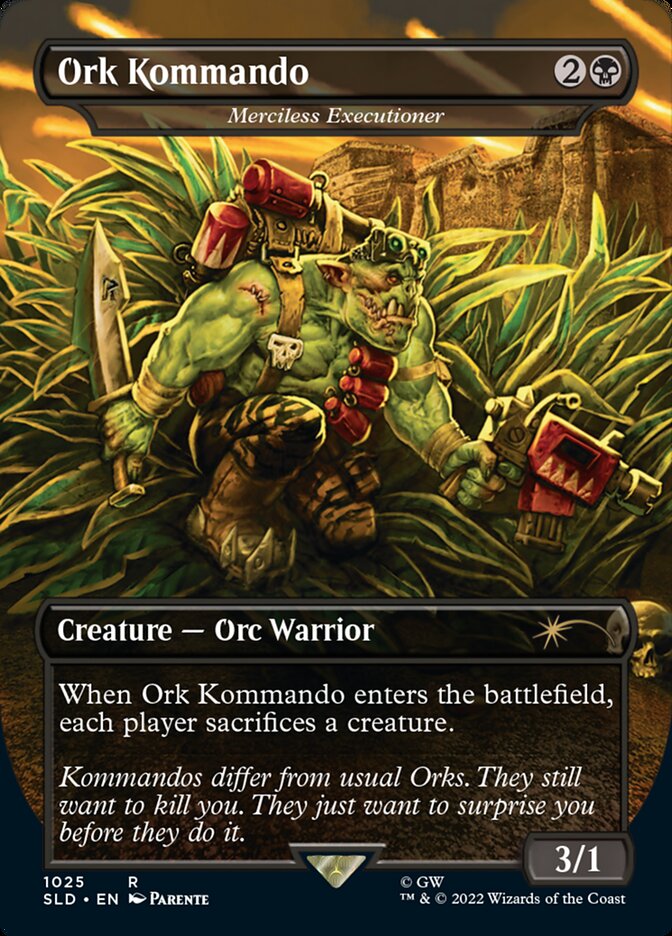 Ork Kommando - Merciless Executioner (Borderless) [Secret Lair Drop Series] | D20 Games