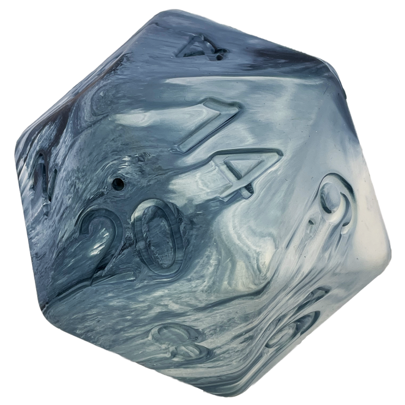 Barbarian Strength Dog D20: Blue