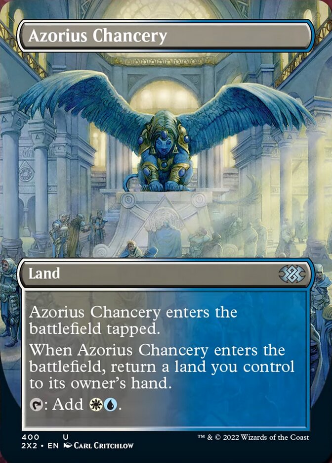 Azorius Chancery (Borderless Alternate Art) [Double Masters 2022] | D20 Games