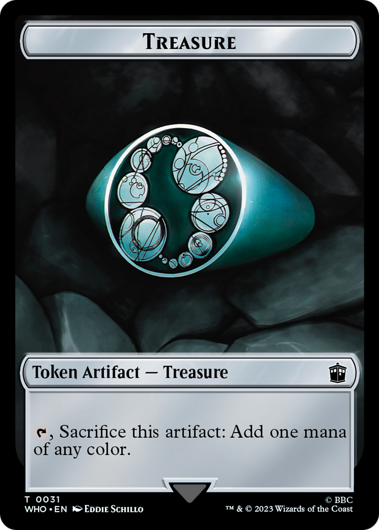 Copy // Treasure (0031) Double-Sided Token [Doctor Who Tokens] | D20 Games