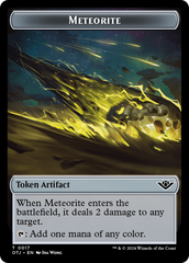 Meteorite // Plot Double-Sided Token [Outlaws of Thunder Junction Tokens] | D20 Games