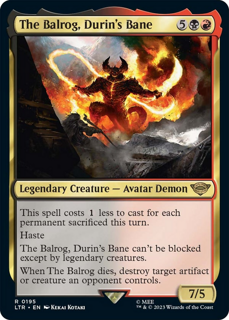 The Balrog, Durin's Bane [The Lord of the Rings: Tales of Middle-Earth] | D20 Games