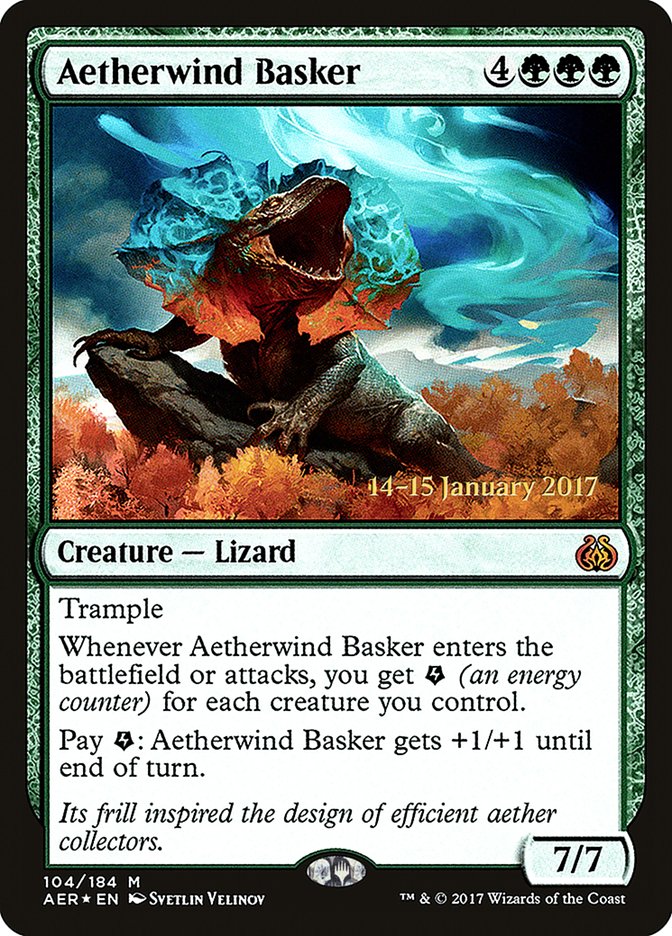 Aetherwind Basker [Aether Revolt Prerelease Promos] | D20 Games