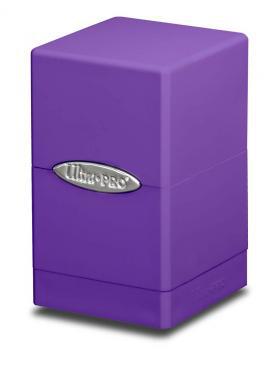 Purple Satin Tower Deck Box