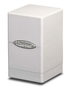 White Satin Tower Deck Box