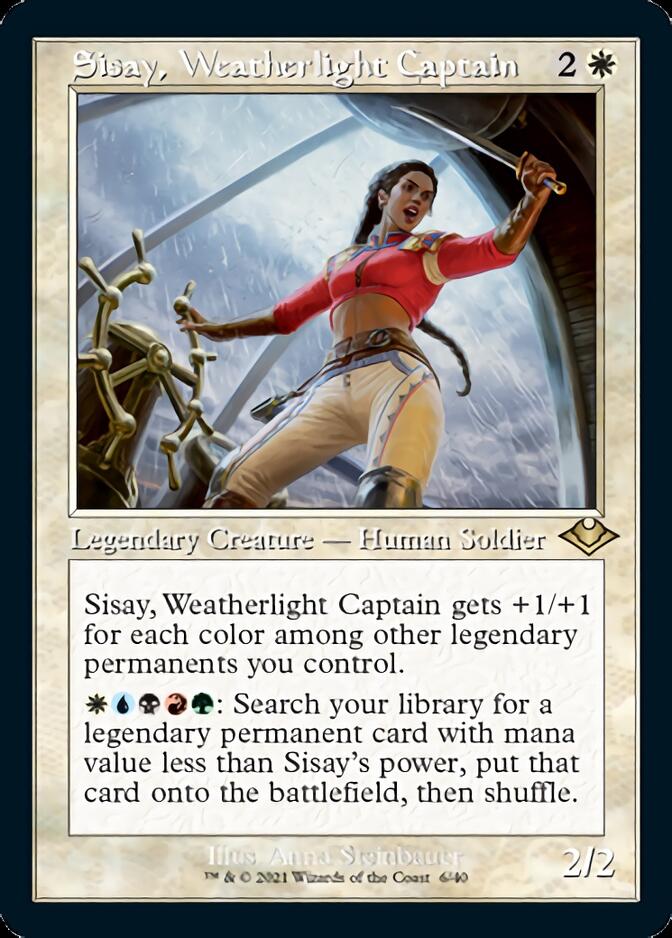 Sisay, Weatherlight Captain (Retro Foil Etched) [Modern Horizons] | D20 Games