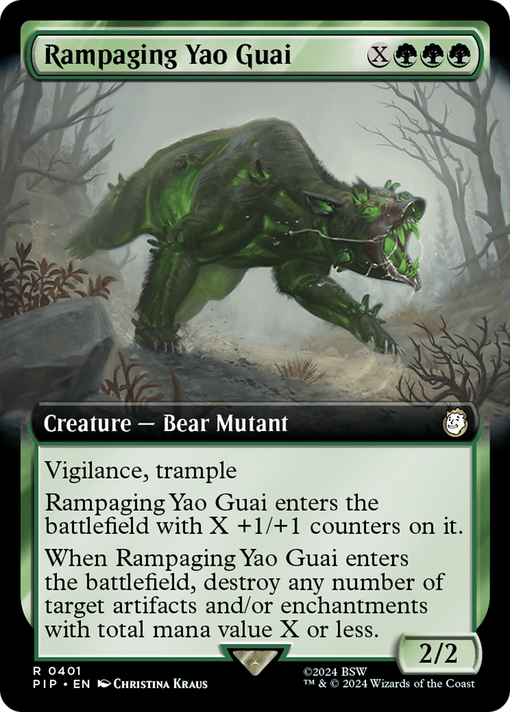 Rampaging Yao Guai (Extended Art) [Fallout] | D20 Games