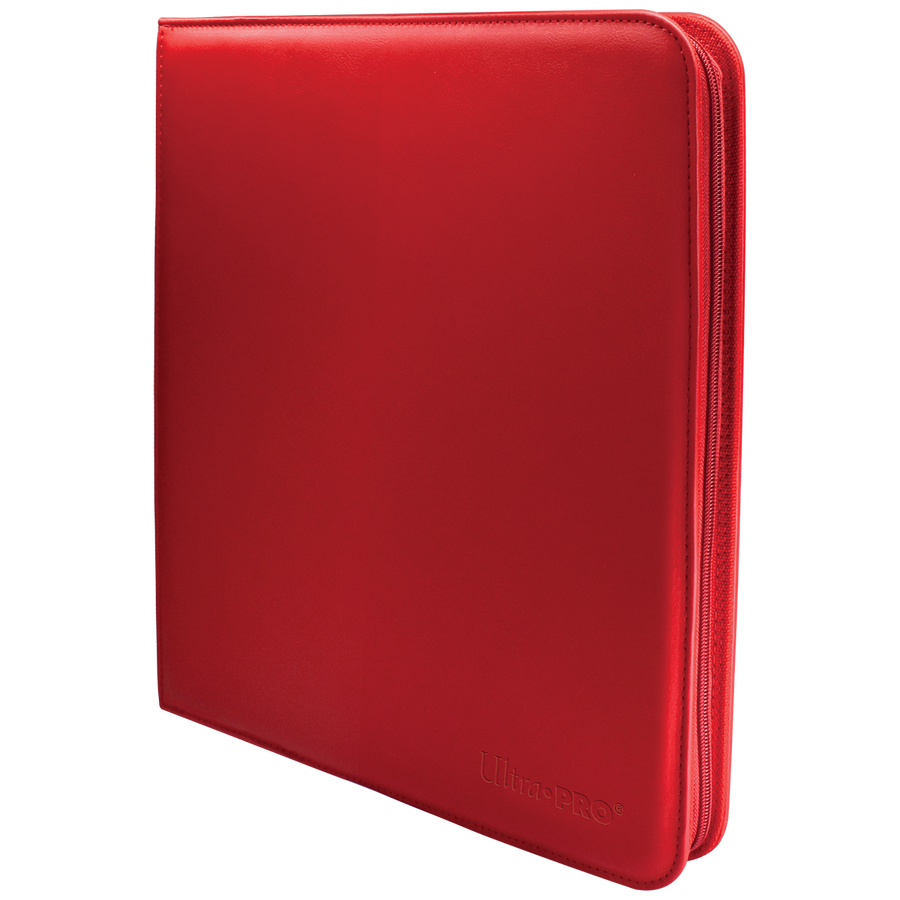 Ultra Pro Vivid 12 Pocket Zippered Pro Binder Red | D20 Games