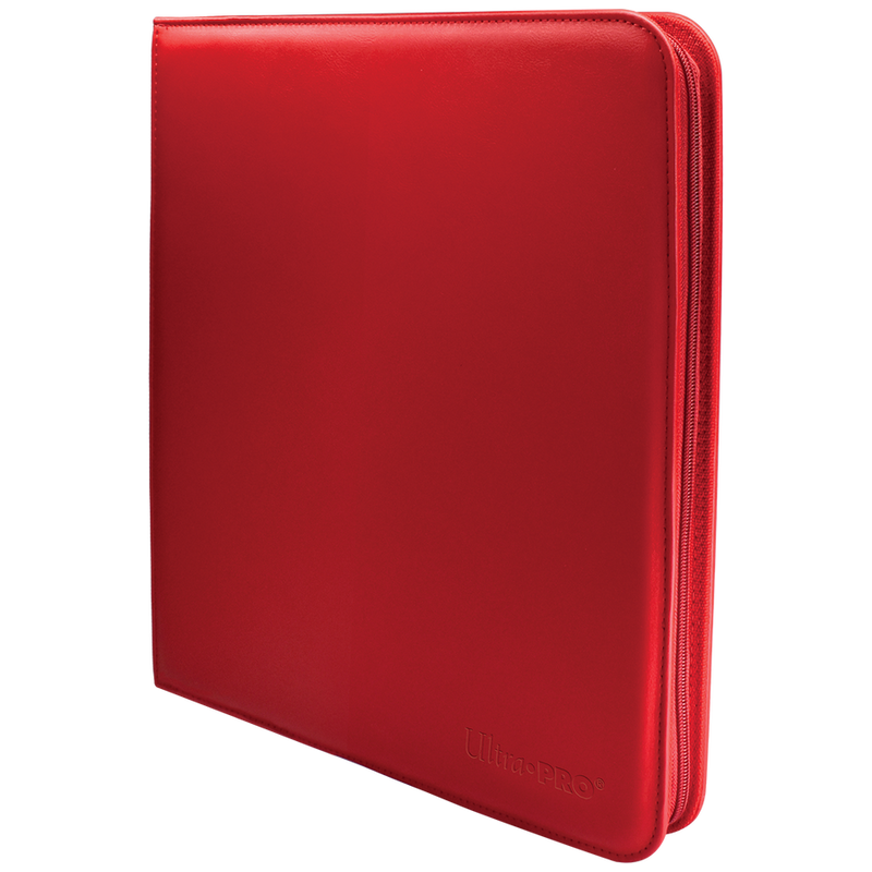 Ultra Pro Vivid 12 Pocket Zippered Pro Binder Red