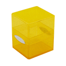 Yellow Glitter Satin Cube Deck Box