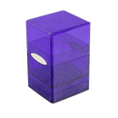 Purple Glitter Satin Tower Deck Box