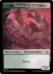 Monk // Phyrexian Hydra (11) Double-Sided Token [March of the Machine Tokens] | D20 Games