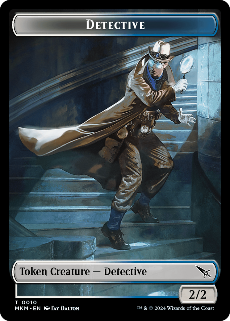 Detective // Voja Fenstalker Double-Sided Token [Murders at Karlov Manor Tokens] | D20 Games