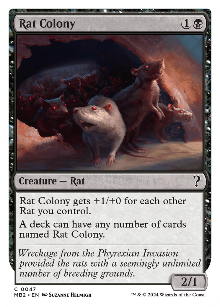 Rat Colony (White Border) [Mystery Booster 2] | D20 Games