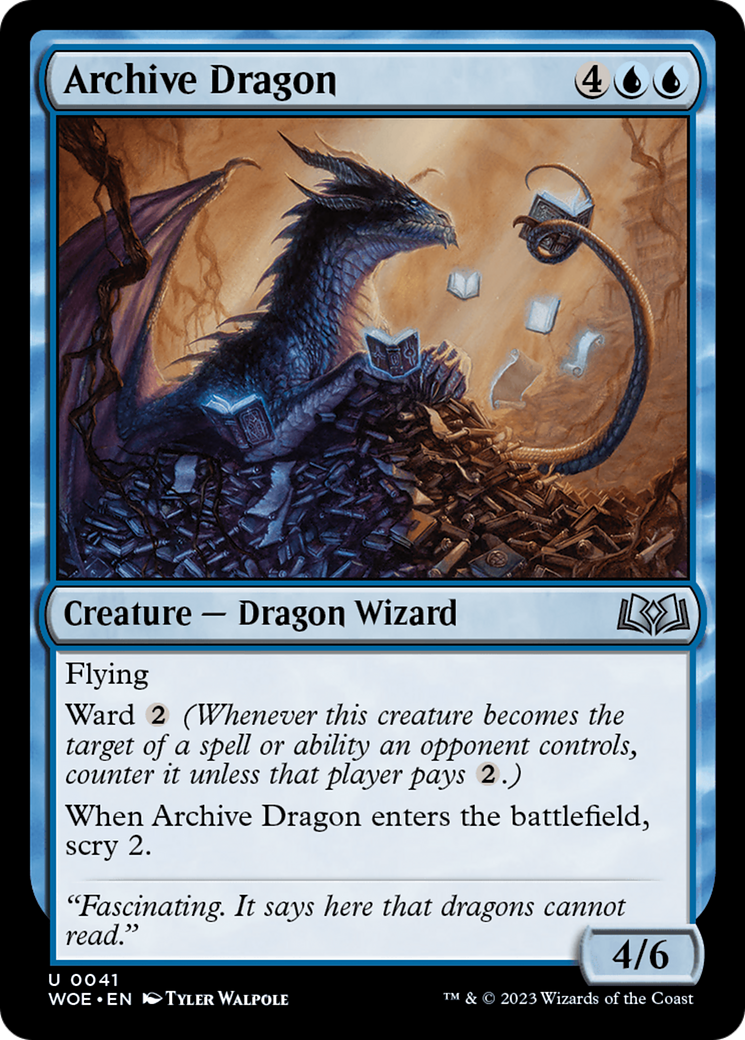 Archive Dragon [Wilds of Eldraine] | D20 Games