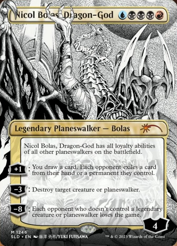 Nicol Bolas, Dragon-God (Borderless) [Secret Lair Drop Series] | D20 Games