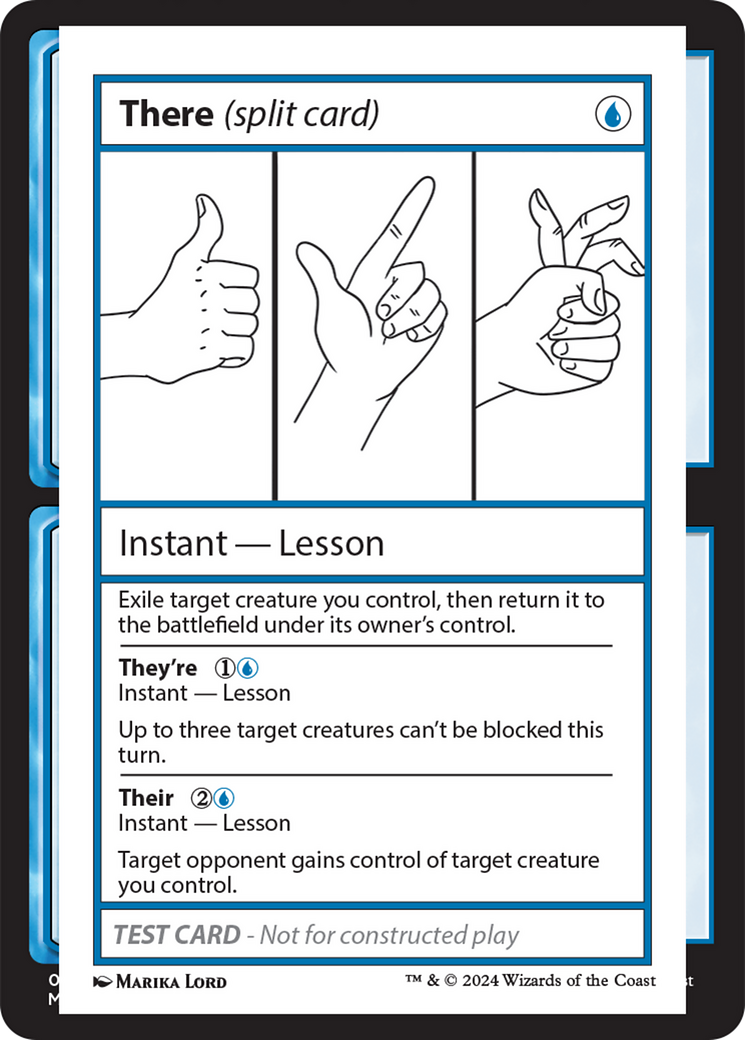 There (Split Card) [Mystery Booster 2 Playtest Cards] | D20 Games