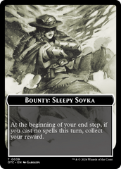 Bounty: Sleepy Sovka // Bounty Rules Double-Sided Token [Outlaws of Thunder Junction Commander Tokens] | D20 Games