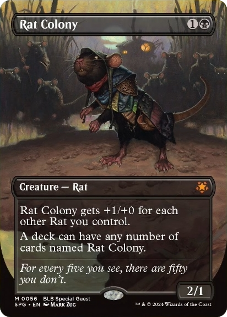 Rat Colony (Borderless) [Bloomburrow Special Guests] | D20 Games