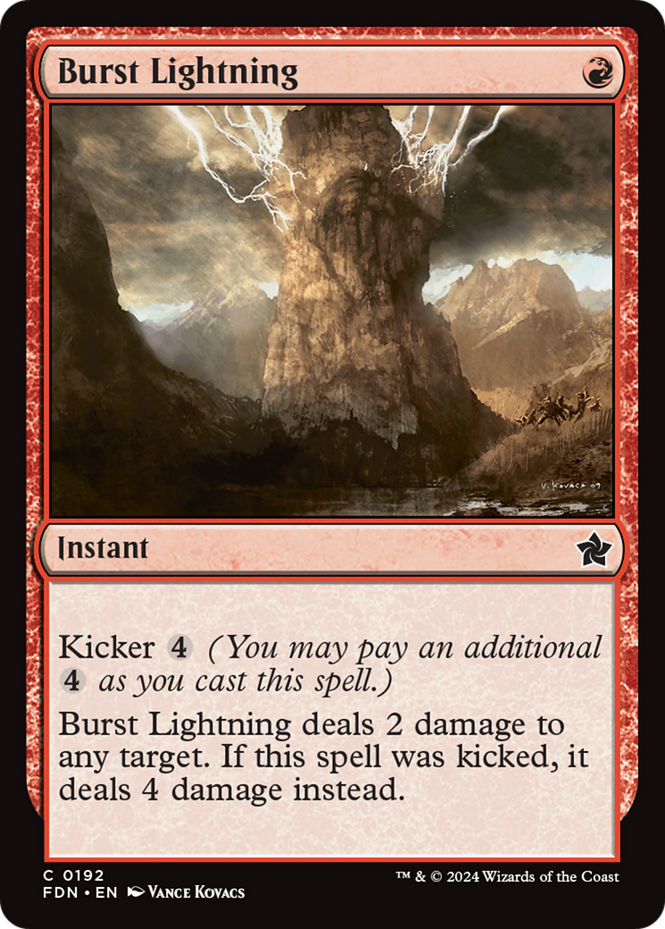 Burst Lightning [Foundations] | D20 Games