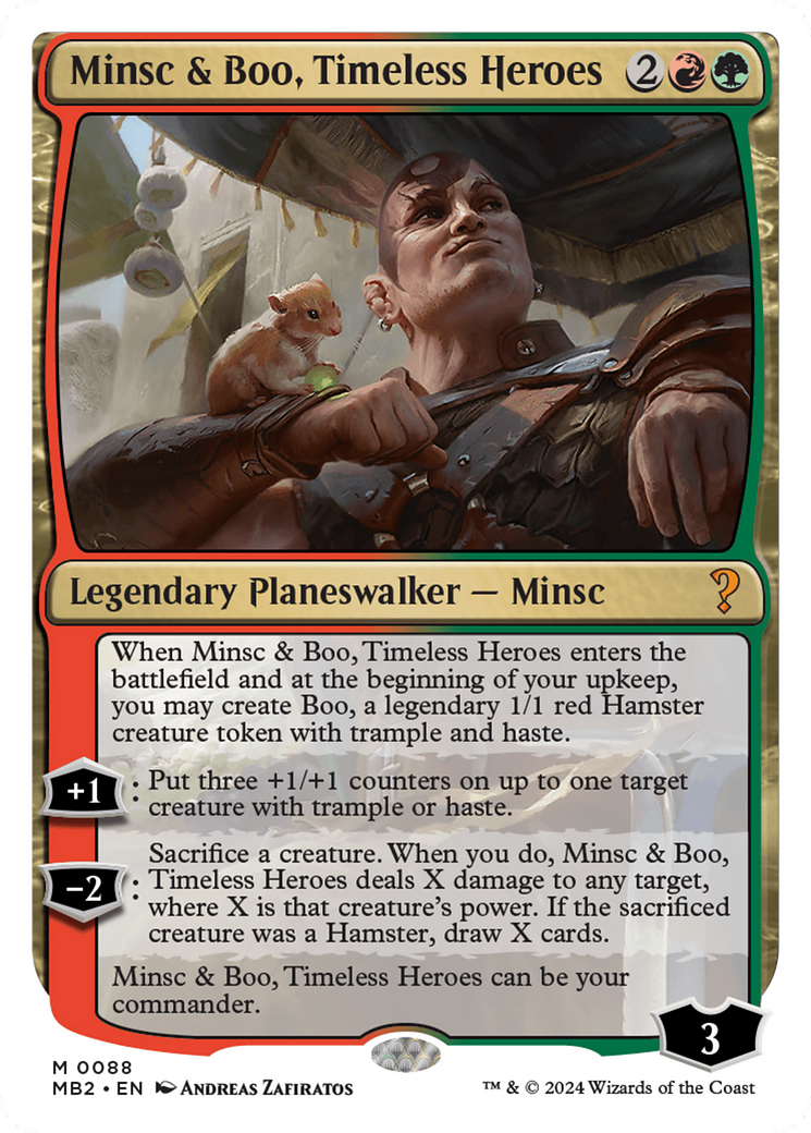 Minsc & Boo, Timeless Heroes (White Border) [Mystery Booster 2] | D20 Games