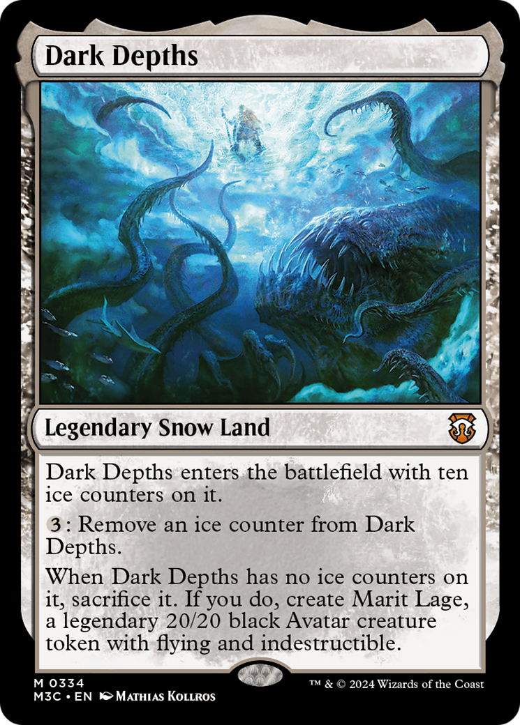 Dark Depths (Ripple Foil) [Modern Horizons 3 Commander] | D20 Games