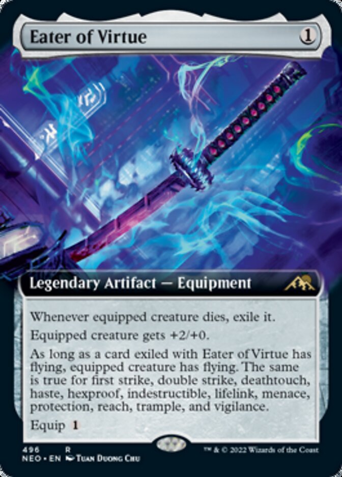 Eater of Virtue (Extended Art) [Kamigawa: Neon Dynasty] | D20 Games