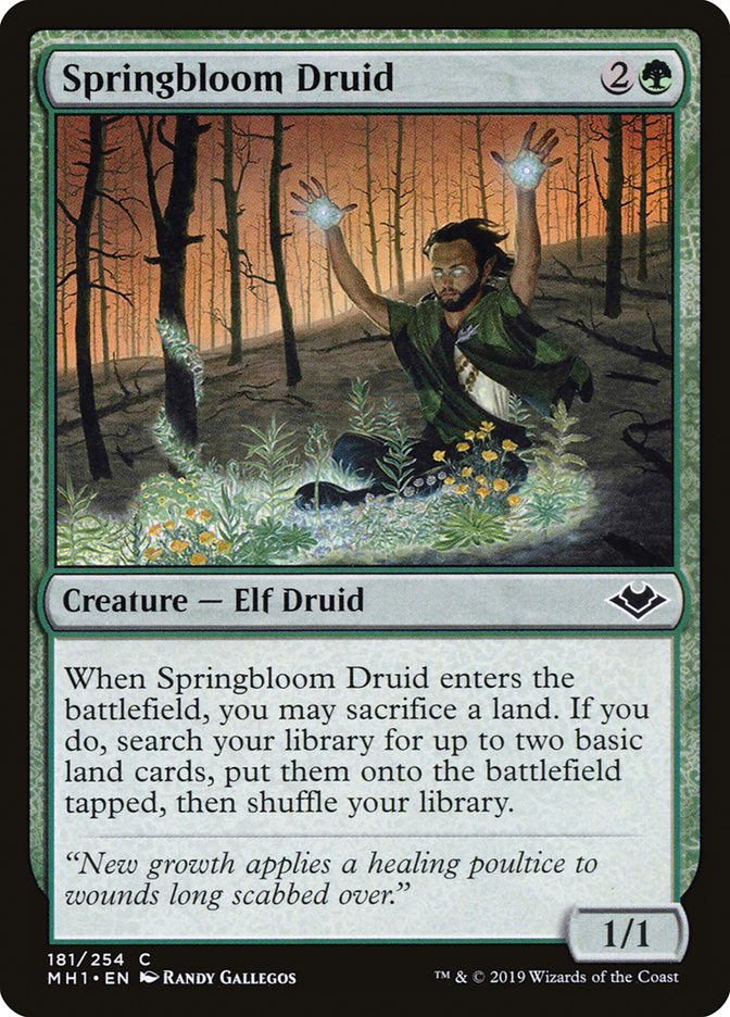 Springbloom Druid [Modern Horizons] | D20 Games