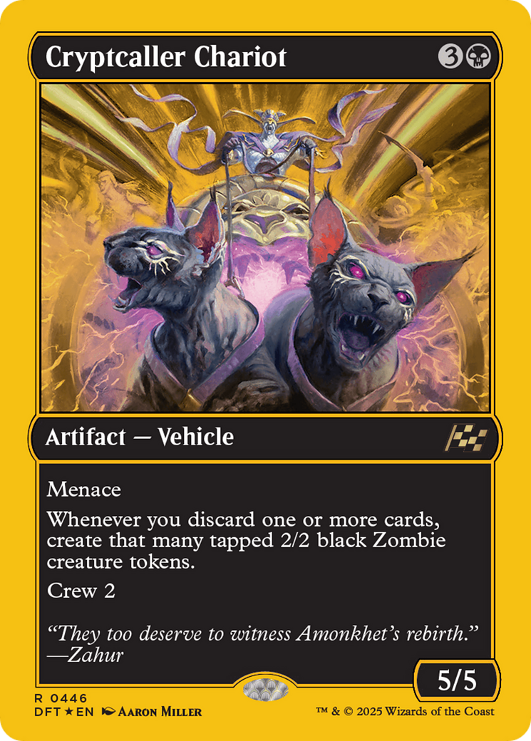 Cryptcaller Chariot (First-Place Foil) [Aetherdrift] | D20 Games