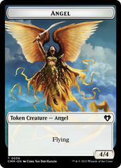 Copy (54) // Angel Double-Sided Token [Commander Masters Tokens] | D20 Games