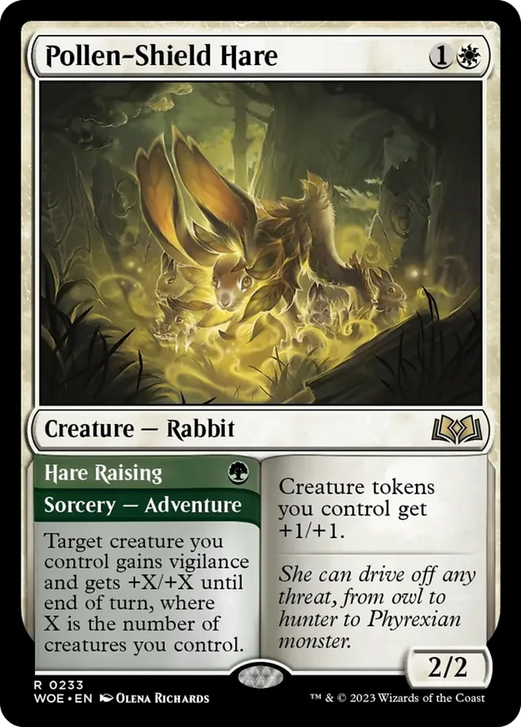 Pollen-Shield Hare // Hare Raising [Wilds of Eldraine] | D20 Games