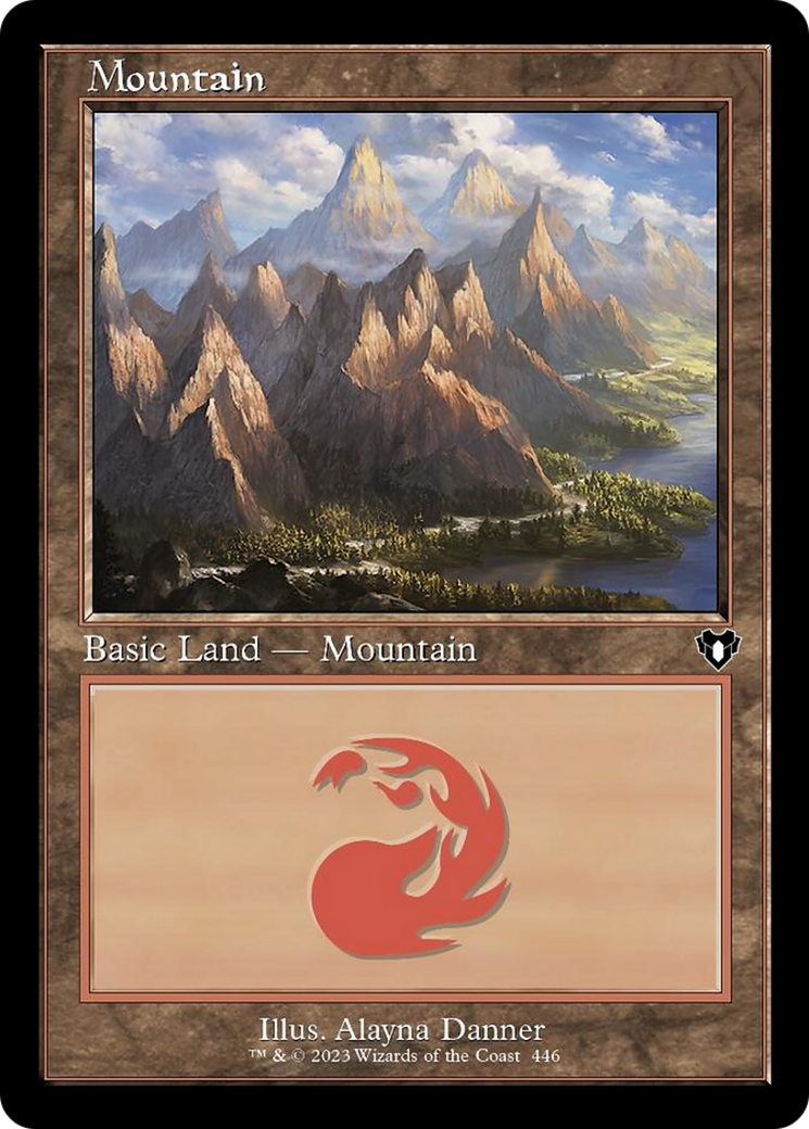 Mountain (446) (Retro) [Commander Masters] | D20 Games