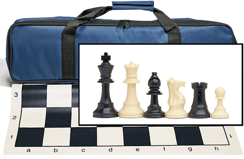 Tournament Chess Set, Royal Blue