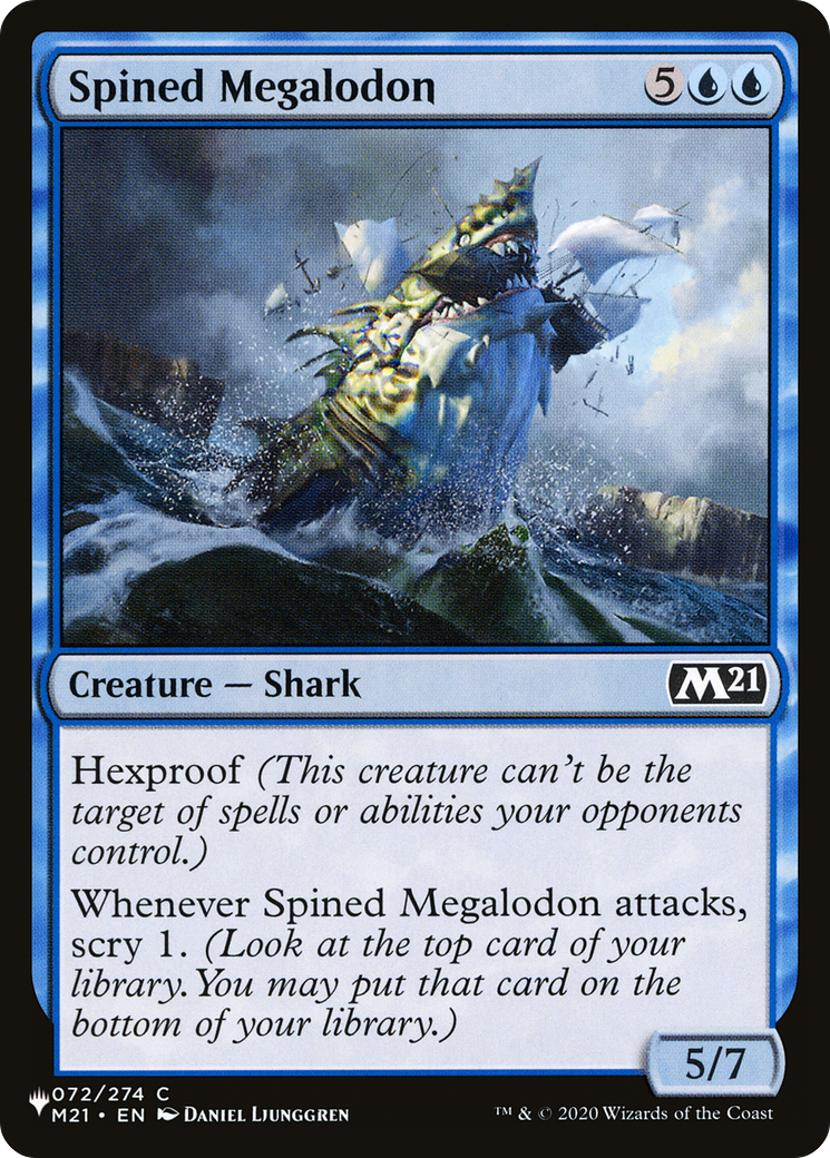 Spined Megalodon [The List Reprints] | D20 Games