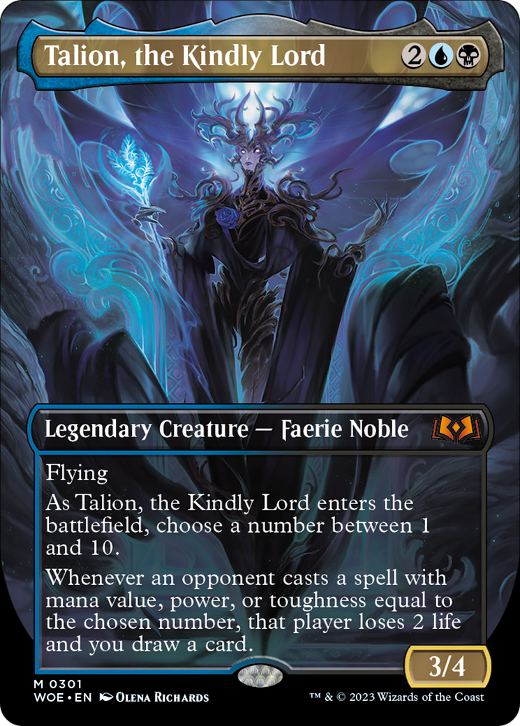 Talion, the Kindly Lord (Borderless Alternate Art) [Wilds of Eldraine] | D20 Games