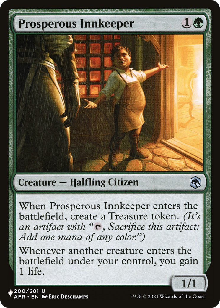 Prosperous Innkeeper [The List Reprints] | D20 Games