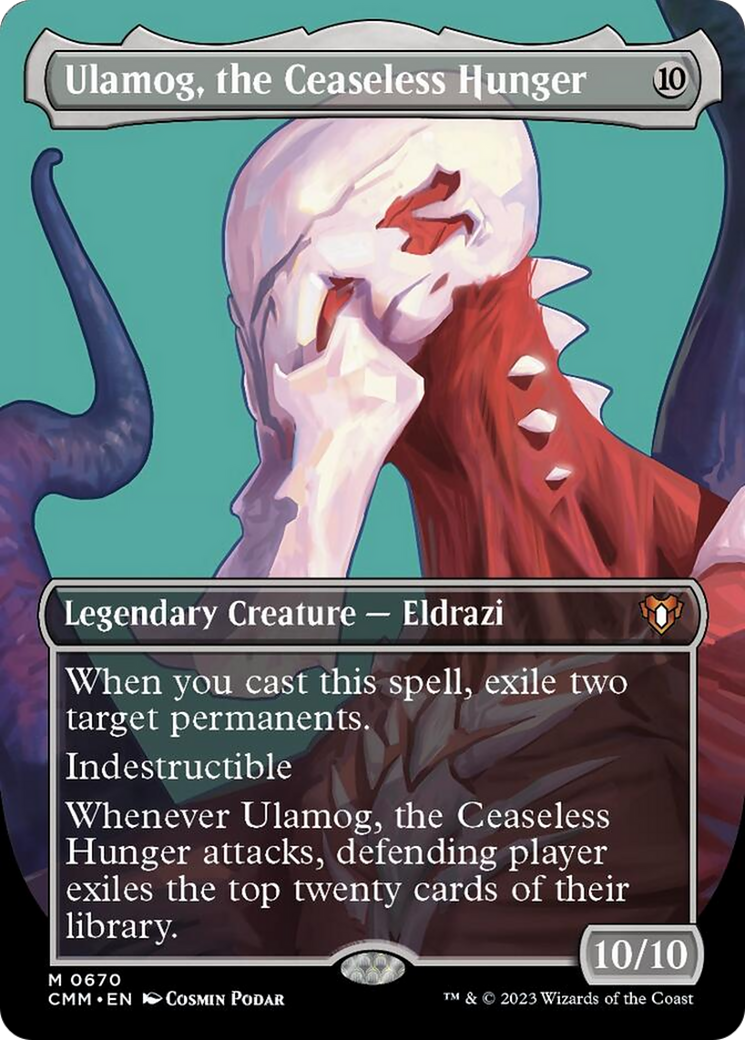 Ulamog, the Ceaseless Hunger (Borderless Profile) [Commander Masters] | D20 Games