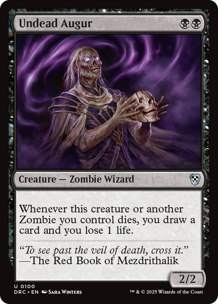 Undead Augur [Aetherdrift Commander] | D20 Games