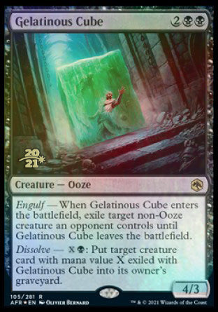 Gelatinous Cube [Dungeons & Dragons: Adventures in the Forgotten Realms Prerelease Promos] | D20 Games