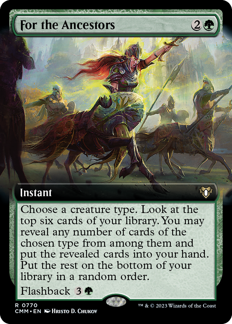 For the Ancestors (Extended Art) [Commander Masters] | D20 Games