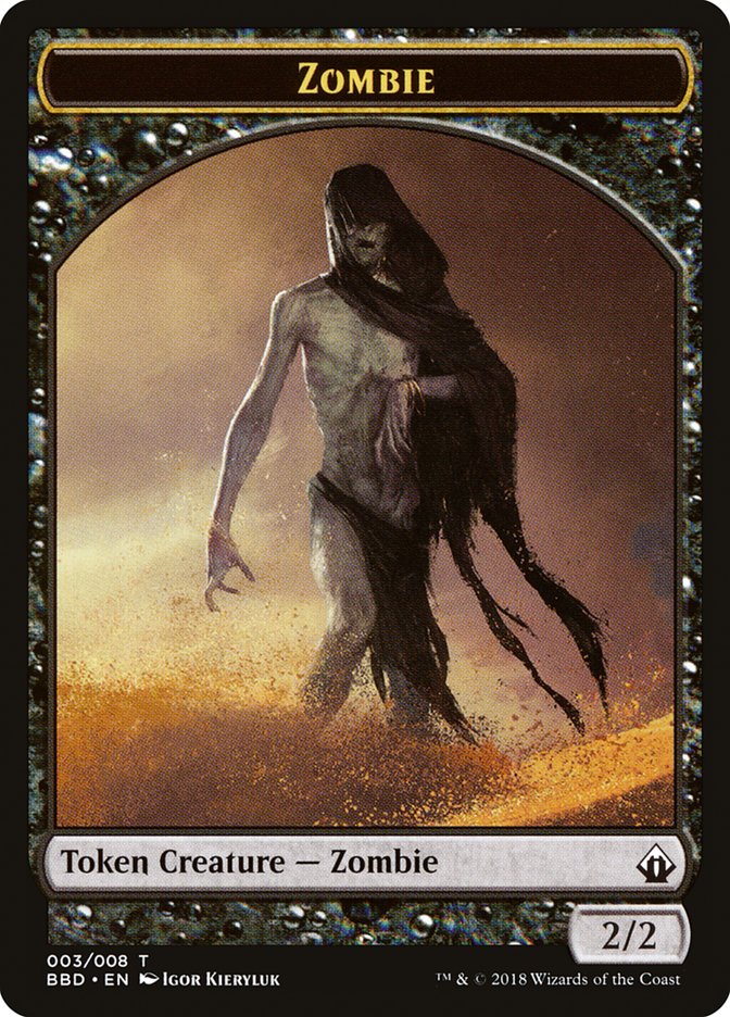 Zombie Token [Battlebond Tokens] | D20 Games