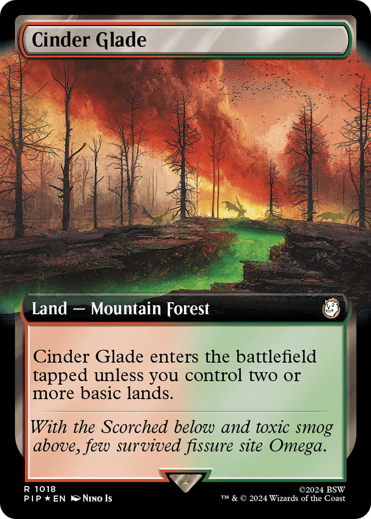 Cinder Glade (Extended Art) (Surge Foil) [Fallout] | D20 Games