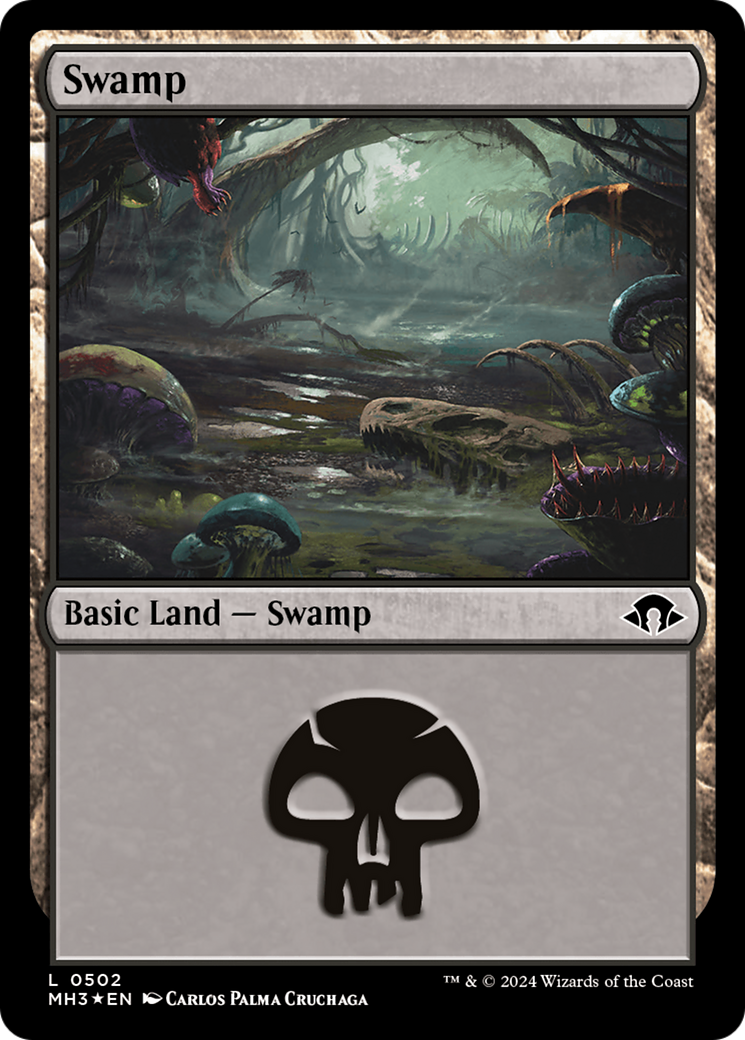 Swamp (0502) (Ripple Foil) [Modern Horizons 3] | D20 Games