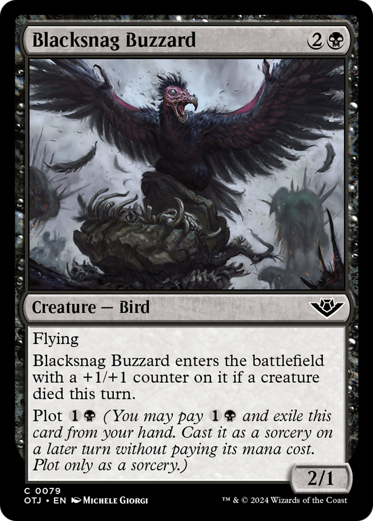 Blacksnag Buzzard [Outlaws of Thunder Junction] | D20 Games