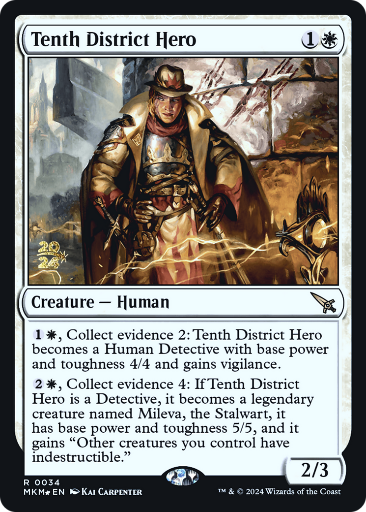 Tenth District Hero [Murders at Karlov Manor Prerelease Promos] | D20 Games