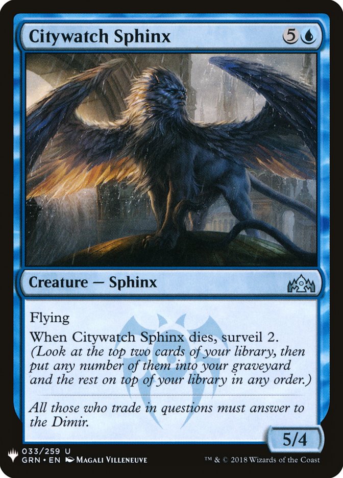 Citywatch Sphinx [Mystery Booster] | D20 Games